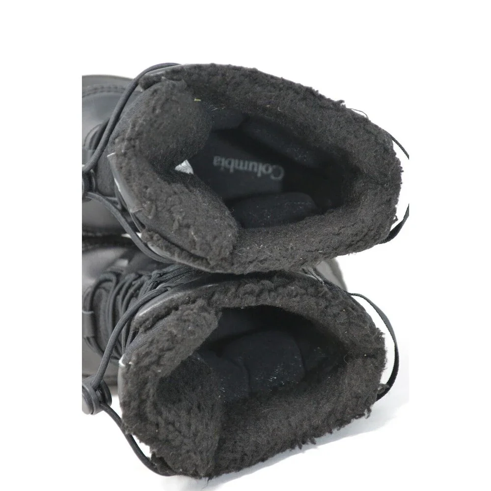 Columbia Waterproof Boots Youth 5 Bugaboot Celsius Black Lace Up BY4430-010‎